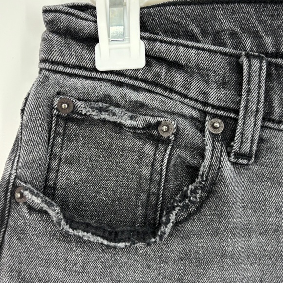 Abercrombie & Fitch Womens 28 Jeans The Ankle Straight Ultra High Rise Charcoal - Picture 3 of 10